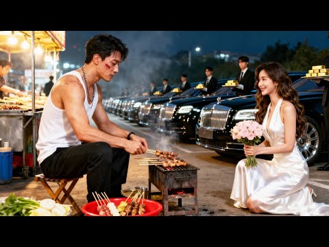 Poor BBQ boy gets dumped,then hot CEO arrives with 999 supercars carry him home—he’s long-lost heir