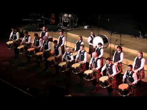 Glasgow 2013 - Strathclyde Police Pipe Band - Drum Salute