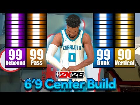 This 99 DUNK + 99 PASS + 99 REBOUND Center build is INSANE in NBA2K26