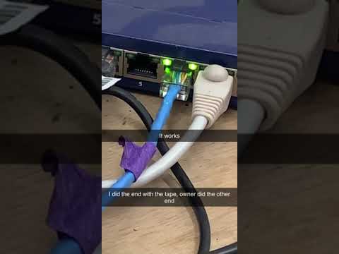 Fixing a broken Ethernet cable