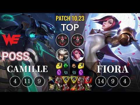 WE Poss Camille vs Fiora Top - KR Patch 10.23