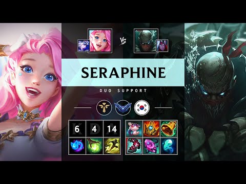 Seraphine Support vs Pyke: Killing spree - KR Diamond Patch 25.S1.1