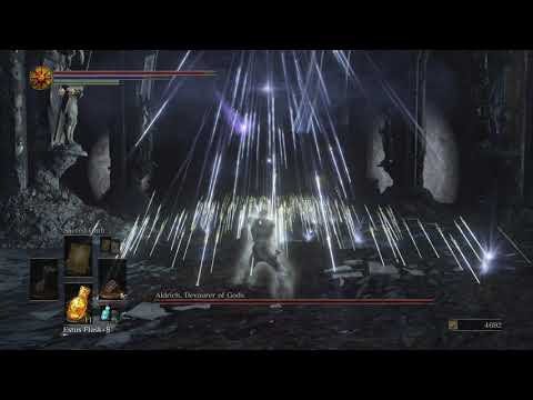 Dark Souls 3 - Naked man vs Aldrich's Arrow Rain
