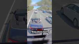 Scammer Brake Checks Semi!