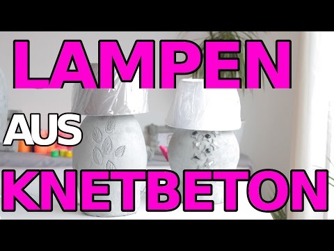 Lampenfuss aus Kreativ-Beton - Gewichtige Basis für den nächste Leuchte