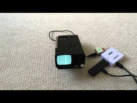 HDMI into Sinclair Microvision + TV80 (Flat Screen Pocket TV)