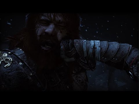 God of War Ragnarök - Kratos knocks off Thor' tooth.