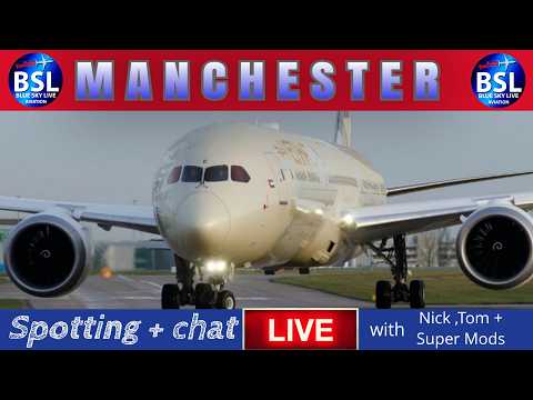 🔴 LIVE 🌞(Emirates A380 new livery)- MANCHESTER AIRPORT