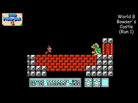 Super Mario Bros. 3 [NES] Playthrough #08, World 8: Dark Land