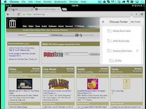 Using Bookmarks on an iPad with Google Chrome (7 min)