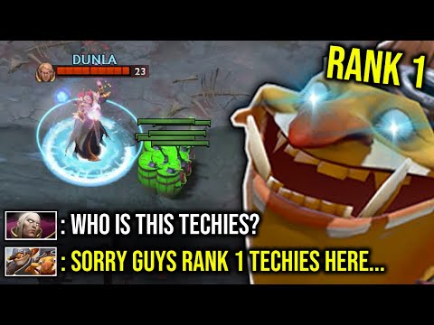 OMG RANK 1 TECHIES DOTABUFF!! - WTF NO MERCY POS5 BUILDS!!