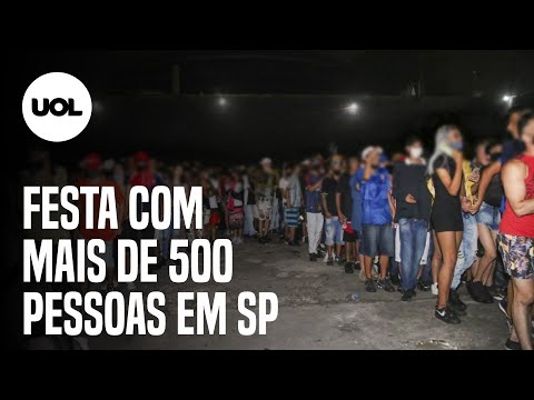 Polícia encerra festa clandestina com mais de 500 pessoas em SP