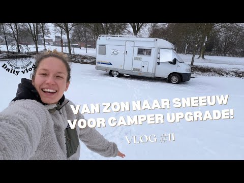 Van zon naar sneeuw. Even terug in België voor camper upgrade | #11