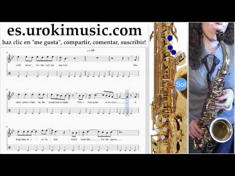 Tutorial de Saxofon (tenor) FROZEN - Let It Go Parte#2 um-927