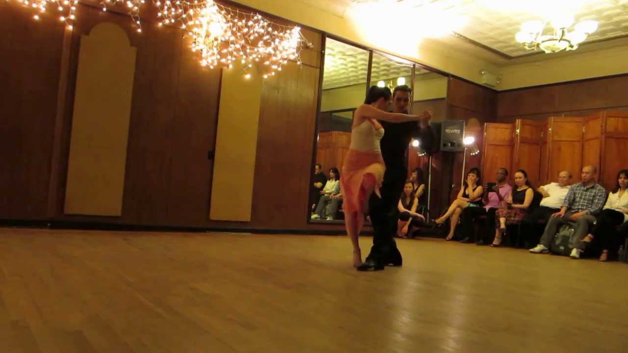 Leandro Capparelli and Sol Alzamora at La Milonga Rosa
