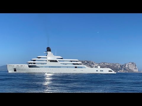 SOLARIS, Roman Abramovich’s new 140m Lloyd Werft built Explorer Yacht at Gibraltar Eastern side