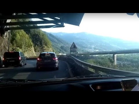Crazy Roads! N205 Les Trabets (nr Chamonix) to Passy and the Égratz Viaduct, France