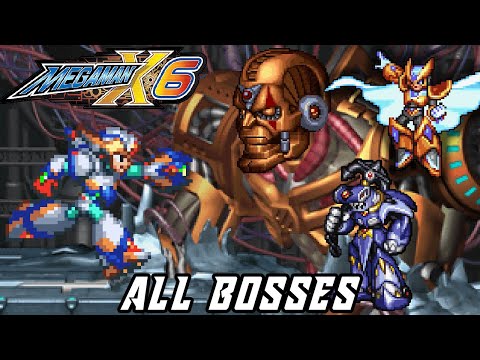Mega Man X6 - All Bosses (X | No Damage | Xtreme)