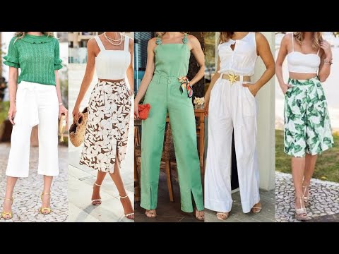BELLAS Y MODERNAS COMBINACIONES DE ROPA PARA VESTIR SENCILLA Y ELEGANTE ESTA PRIMAVERA VERANO 2024