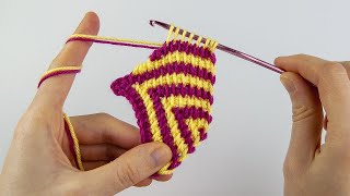 How to Crochet to a Kitchen Towel or Napkin | Easy Way to Attach Crochet to Fabric
