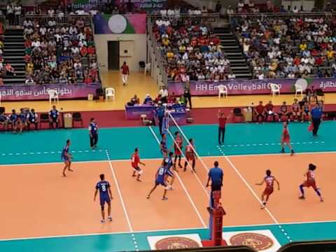 Sports Qatar HE Emir cup volleyball final at Alsadd stadium May 2016 Part 3