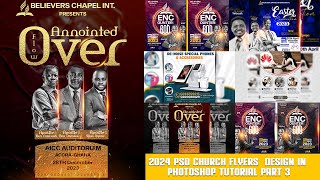 2024 PSD Church Flyers Design in Photoshop Tutorial DOWNLOAD