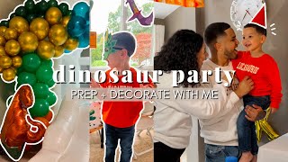 Dinosaur Birthday Party Prep With Me | DIY Decor, Games, Balloon Garland, Cake + More