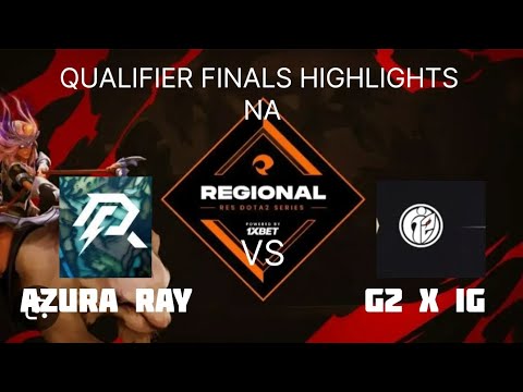 WINNER GOES TO TI - AZURA RAY vs G2 X IG - REGIONAL FINALS HIGHLIGHTS NA. SUBSCRIBE TO THE CHANNEL.