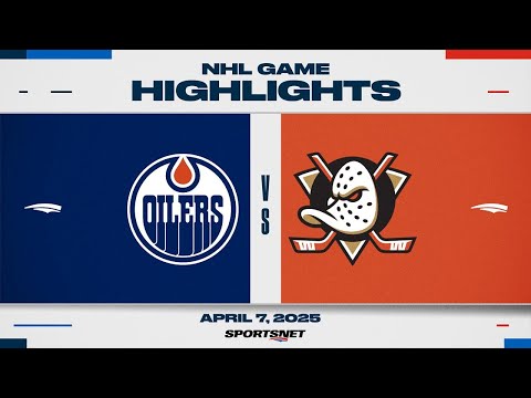 NHL Highlights | Oilers vs. Ducks - April 7, 2025