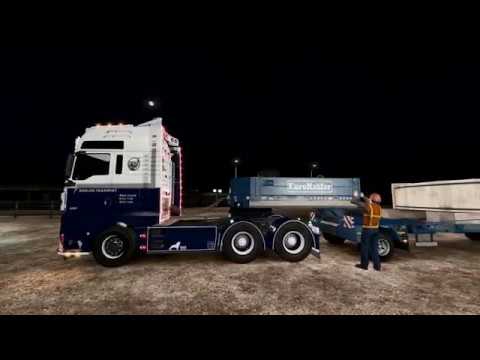 Euro Truck Simulator 2 1.35 (Beta) Special Transport DLC Dresden - Wroclaw. Gameplay. MAN TGX E6