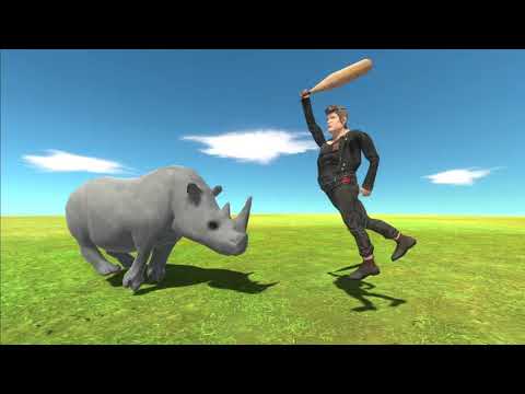 RHINO vs EVERY HUMAN (Animal Revolt Battle Simulator)