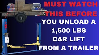 1,500 lb Car Lift Unload Without Special Gear