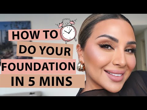 HOW TO DO YOUR FOUNDATION IN 5 MINUTES | NINA UBHI