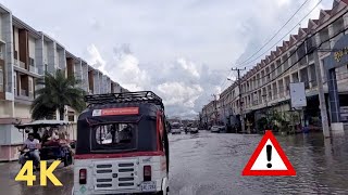 Flooded Roads in Phnom Penh City 🇰🇭 | 4K Drive Through Heavy Water