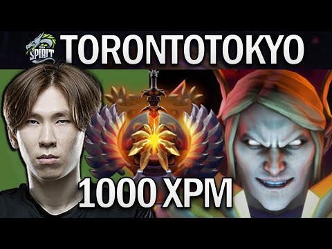 SPIRIT.TORONTOTOKYO INVOKER WITH 1000 XPM - DOTA 2 7.30 GAMEPLAY