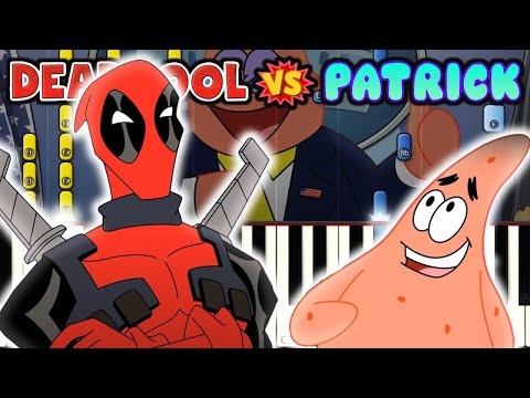 Deadpool Vs Patrick - Cartoon Beatbox Battles [Piano Cover]