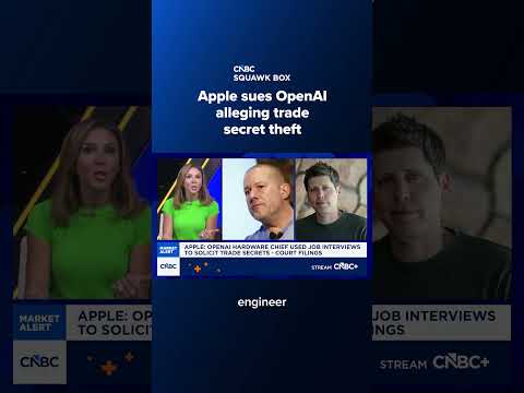 Apple sues OpenAI alleging trade secret theft