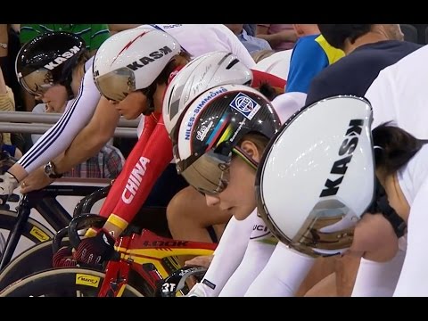 Women's Keirin Final - 2014 Track Cycling World Cup | London