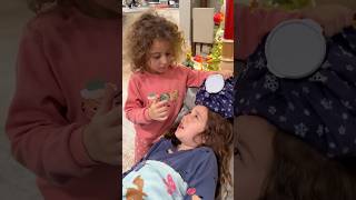 Rhia takes care of her sick sister Sierra-sister love and kindness ❤️#shorts