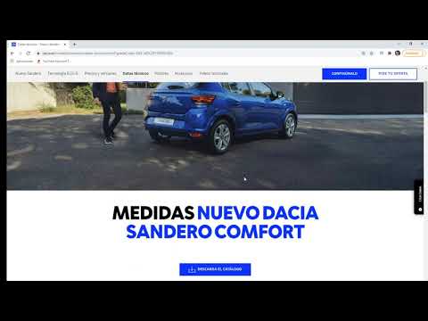 ESPECIFICACIONES TECNICAS NUEVO DACIA SANDERO 2021