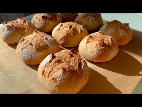 Step-by-step guide to baking German Sourdough Bread: brotchen | sourdough recipe