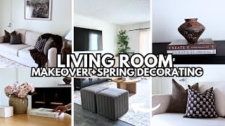 SMALL LIVING ROOM MAKEOVER | Spring Decorate With Me | Decorating Ideas 2025