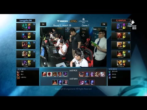 LZ vs CJ Game 1 Highlights - LONGZHU IM vs CJ ENTUS - Week 6 LCK Champions Korea Summer 2015