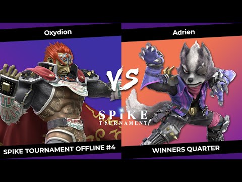 SpikeT Offline #4 Winners Quarter - Oxydion (Ganondorf) VS Adrien (Wolf)