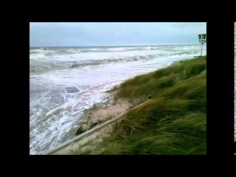 Camping an der Ostsee. Mal sonnig, mal stürmisch.