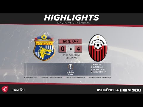 UEL 1st Qualifying Round 2nd LEG | Highlights | Daçia v Shkëndija 0-4 (agg. 0-7)