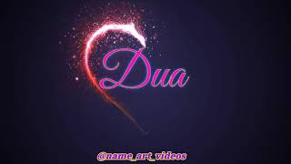 Dua Name Status  Name Art Videos