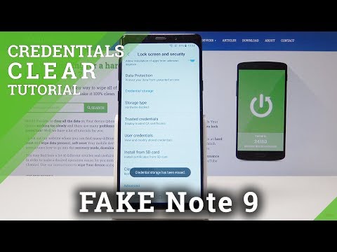 How to Clear Credentials in Samsung Galaxy Note 9 Clone – Erase Certificates