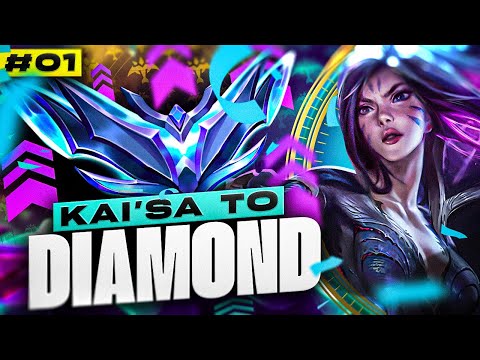 Kai'Sa Unranked to Diamond #1 - Season 13 Kai'Sa Gameplay | Kai'Sa ADC Gameplay Guide