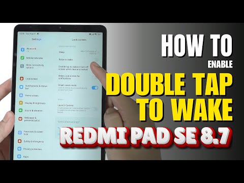 How to Double tap to wake up Xiaomi Redmi Pad SE 8.7 Inch